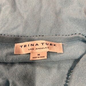 Trina Turk Light Blue Knit Top